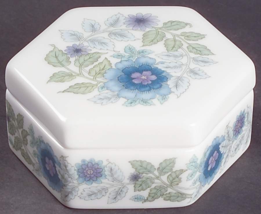 Clementine Hexagonal Box & Lid by Wedgwood-1