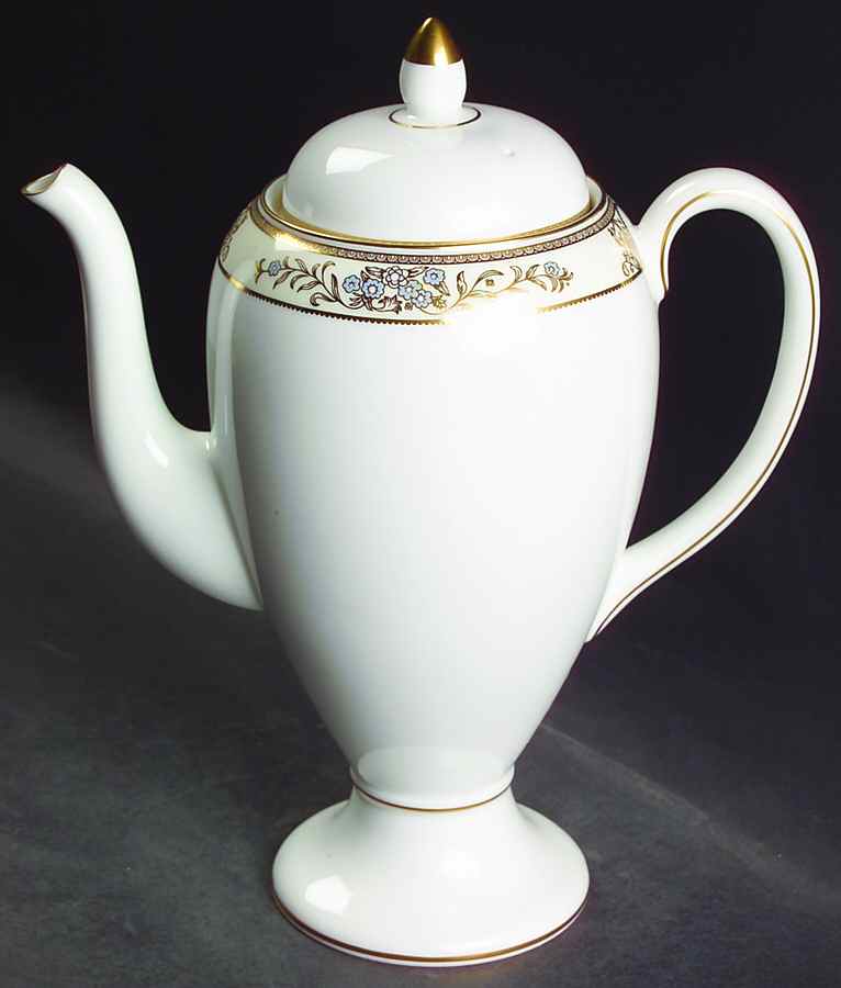 Cliveden Ivory Coffee Pot & Lid by Wedgwood-1