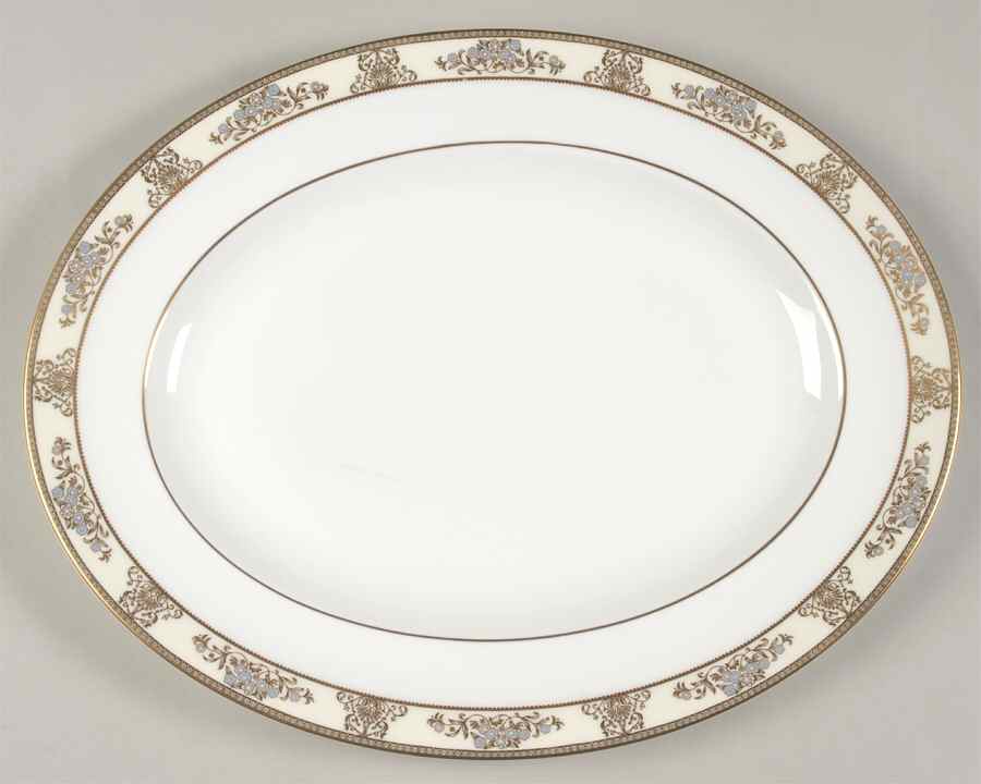 Cliveden Ivory 14" Oval Serving Platter by Wedgwood-1
