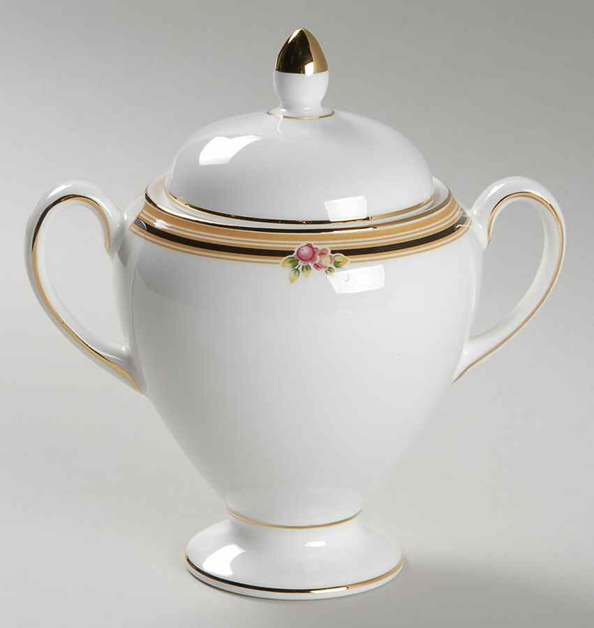 Clio Globe Shape Sugar Bowl & Lid by Wedgwood-1