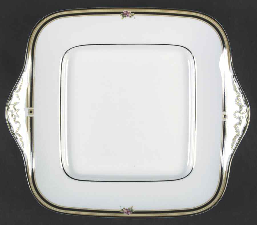 Clio Square Handled Cake Plate by Wedgwood-1