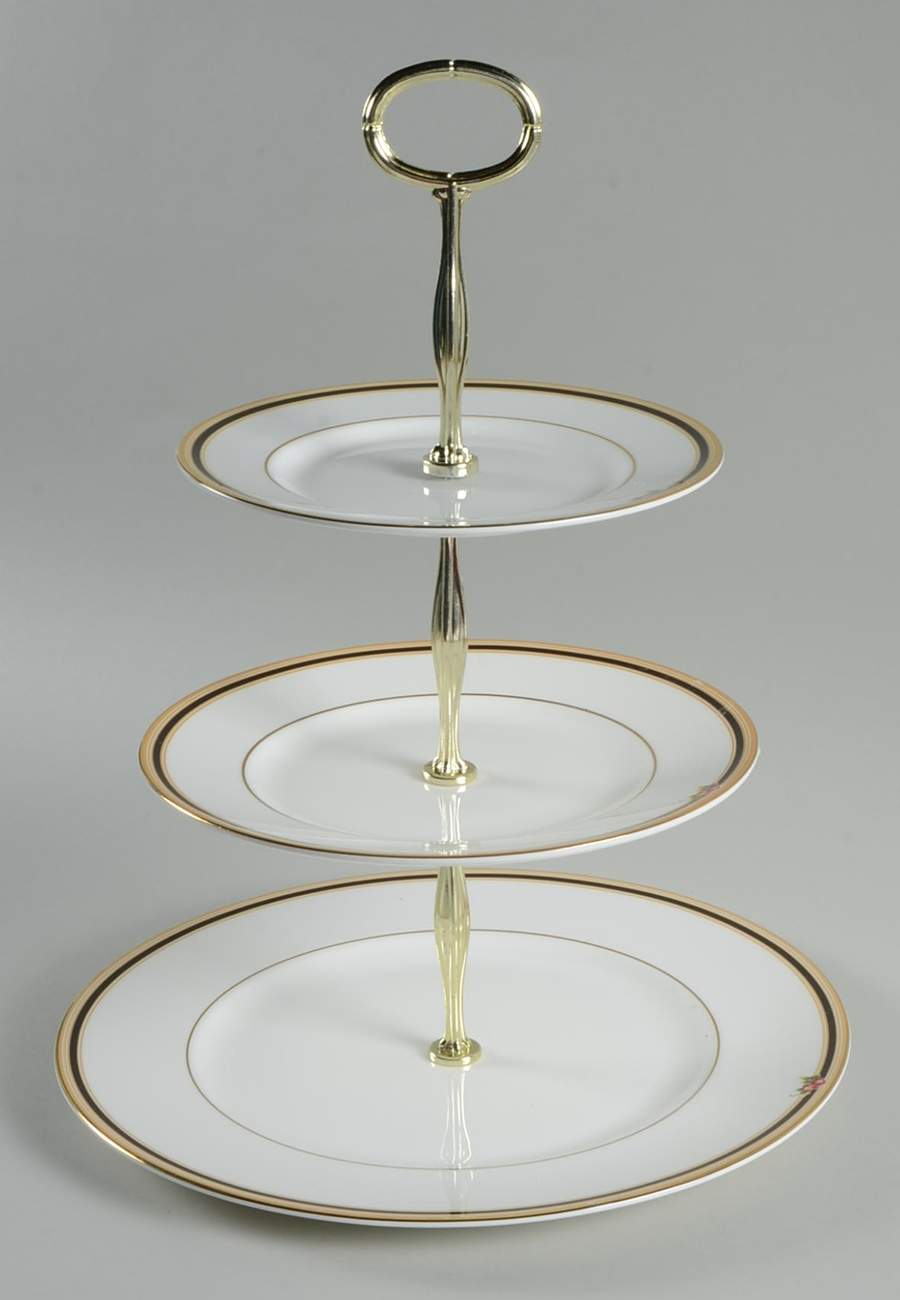 Clio 13 7/8"-14 1/4" 3-Tiered Serving Tray(DP,SP,BB) HC by Wedgwood-1