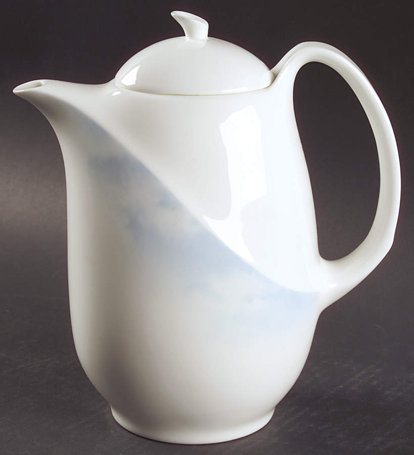 Clouds Blue Coffee Pot & Lid by Wedgwood-1