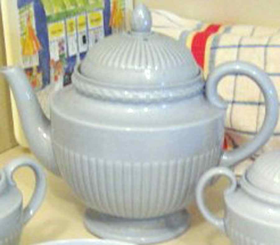 Clyde Blue Teapot & Lid by Wedgwood-1