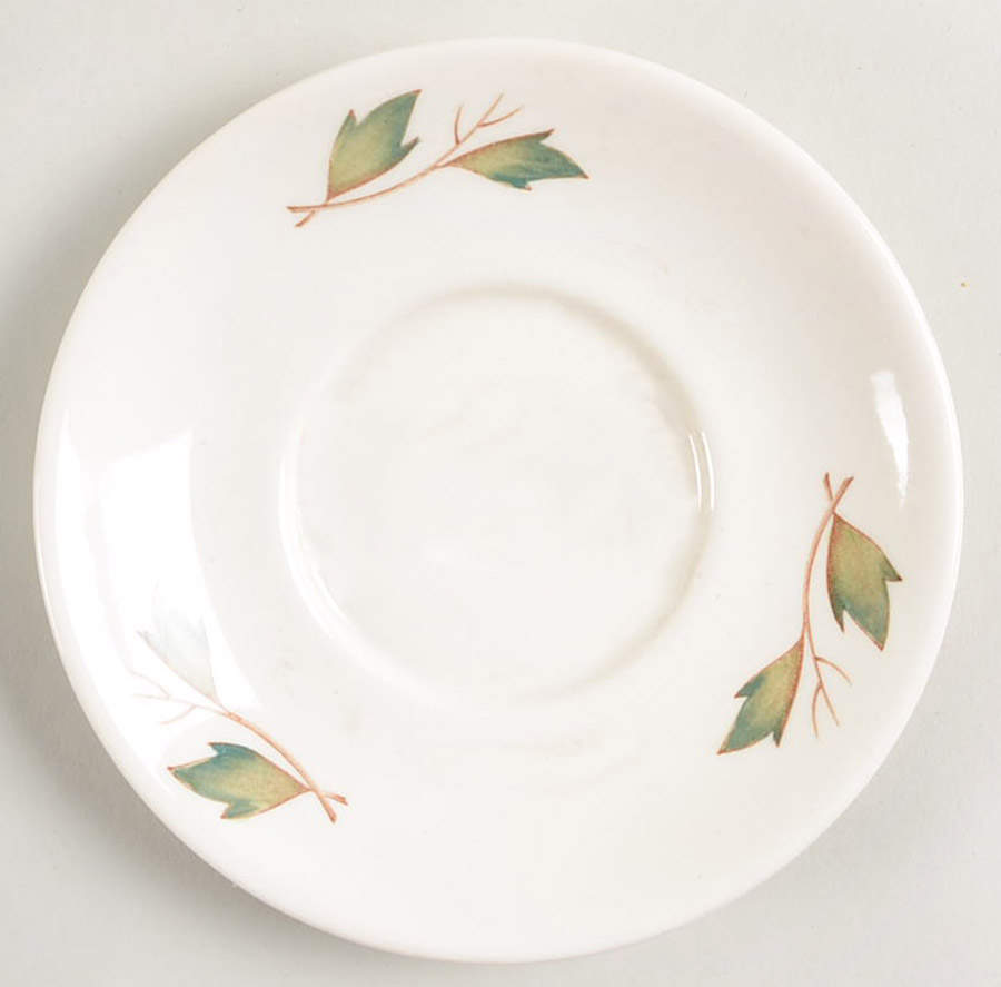 Covent Garden (Green On Edge)Tk605 Saucer for Bond Shape Demitasse Cup by Wedgwood-1