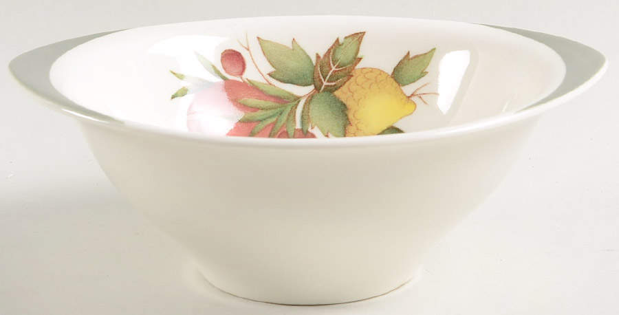 Covent Garden (Green On Edge)Tk605 Flat Cream Soup Bowl by Wedgwood-1