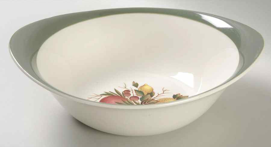 Covent Garden (Green On Edge)Tk605 9" Round Vegetable Bowl by Wedgwood-1