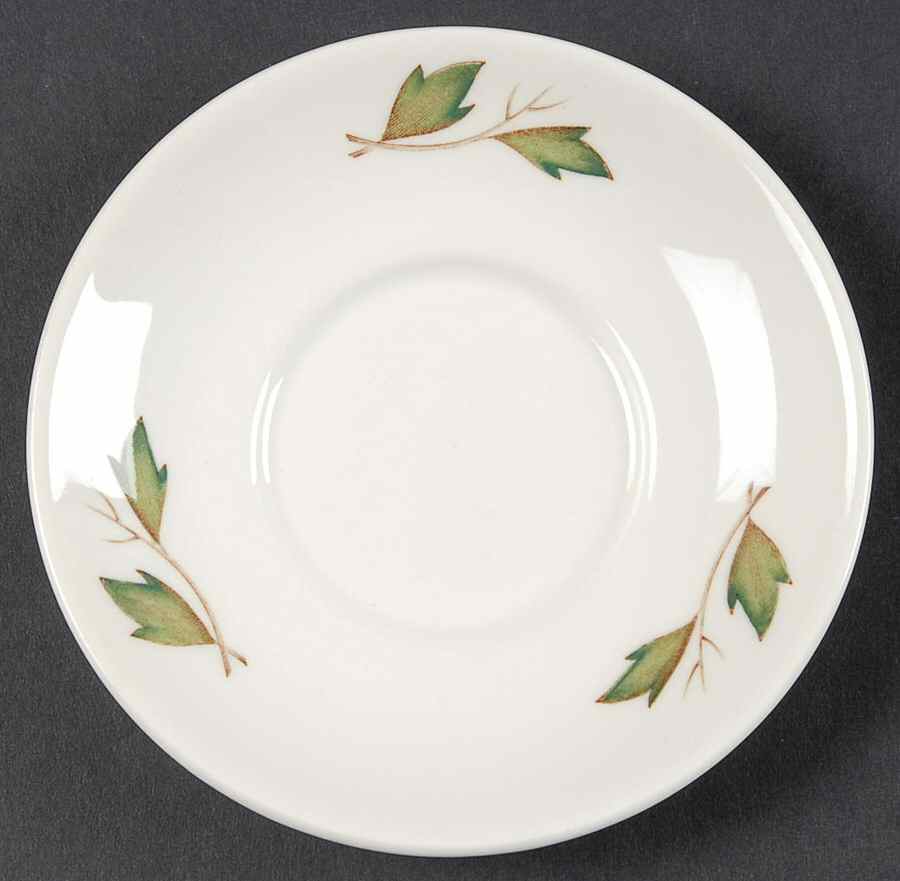 Covent Garden (Green On Edge)Tk605 Saucer for Can Shape Demitasse Cup by Wedgwood-1