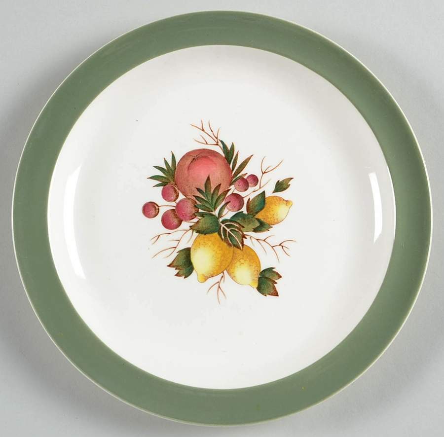 Covent Garden (Green On Edge)Tk605 Dessert/Pie Plate by Wedgwood-1