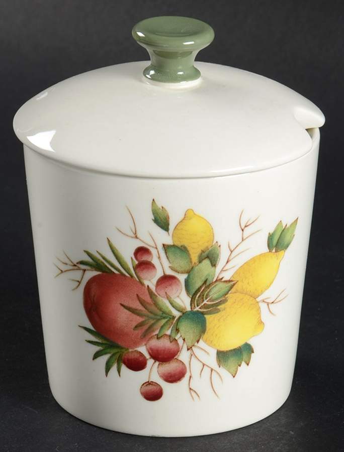 Covent Garden (Green On Edge)Tk605 Jam/Jelly & Lid by Wedgwood-1