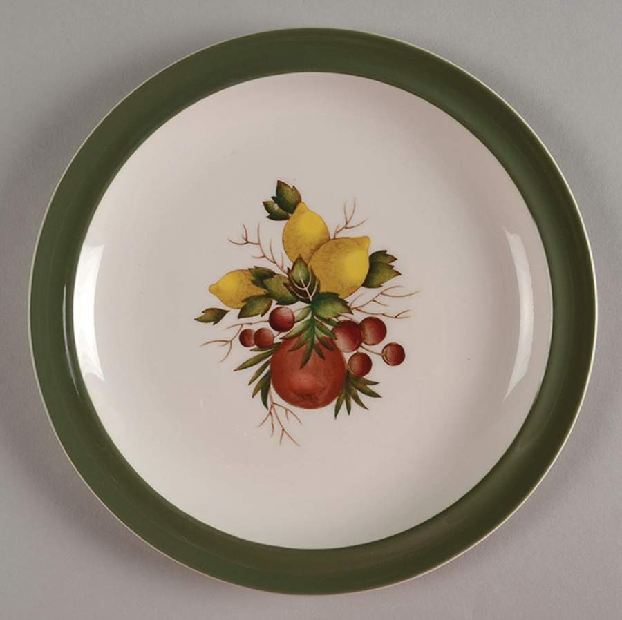 Covent Garden (Green On Edge)Tk605 Salad Plate by Wedgwood-1