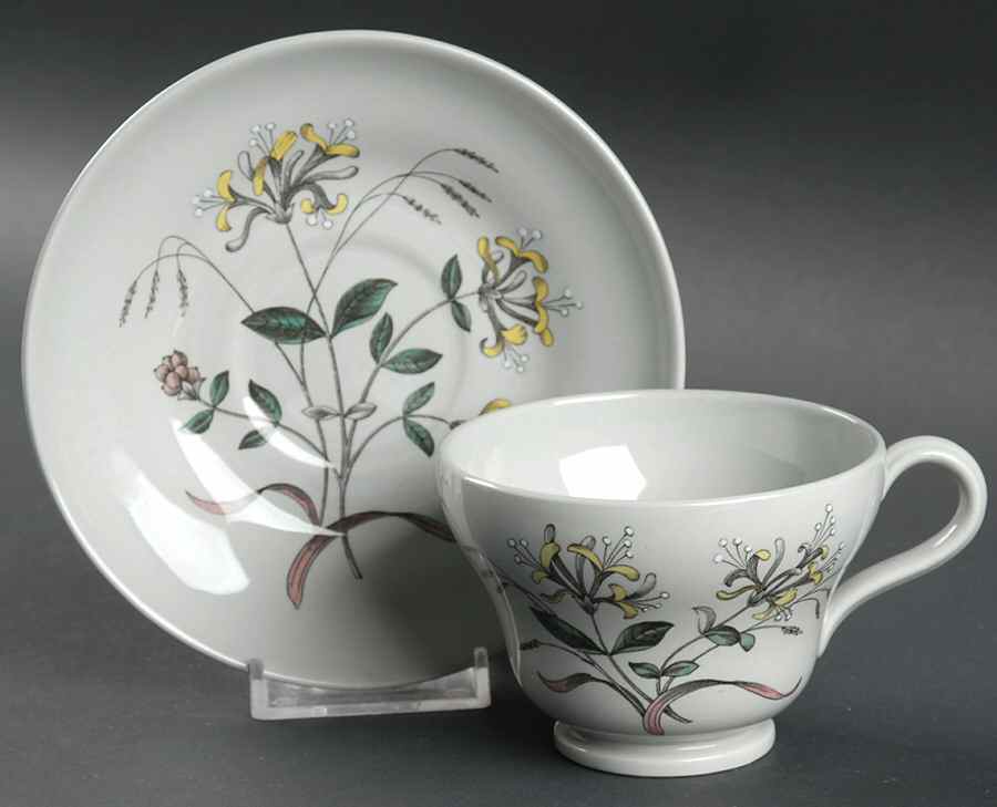 Country Lane Footed Cup & Saucer Set by Wedgwood-1