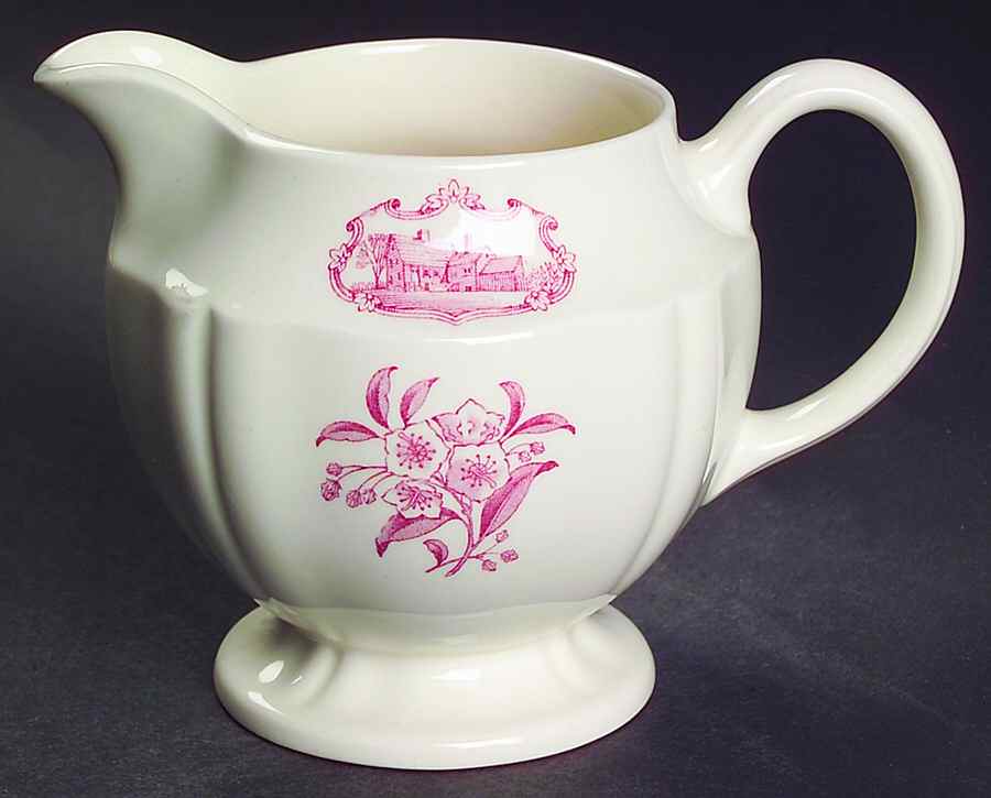 Connecticut Laurel Pink Creamer by Wedgwood-1
