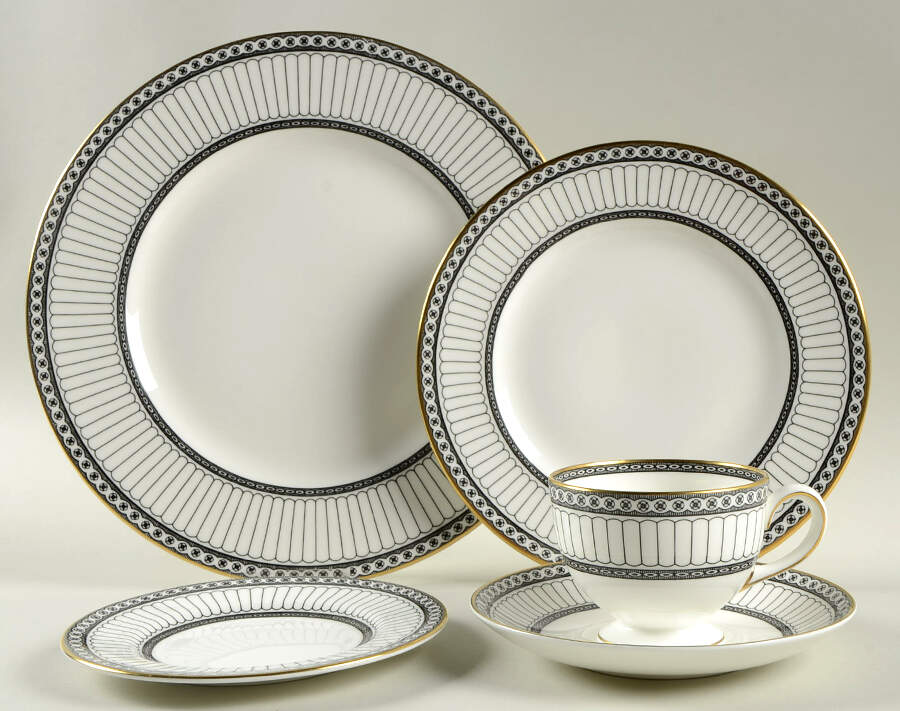 Colonnade Black 40 Piece Estate Set by Wedgwood-1