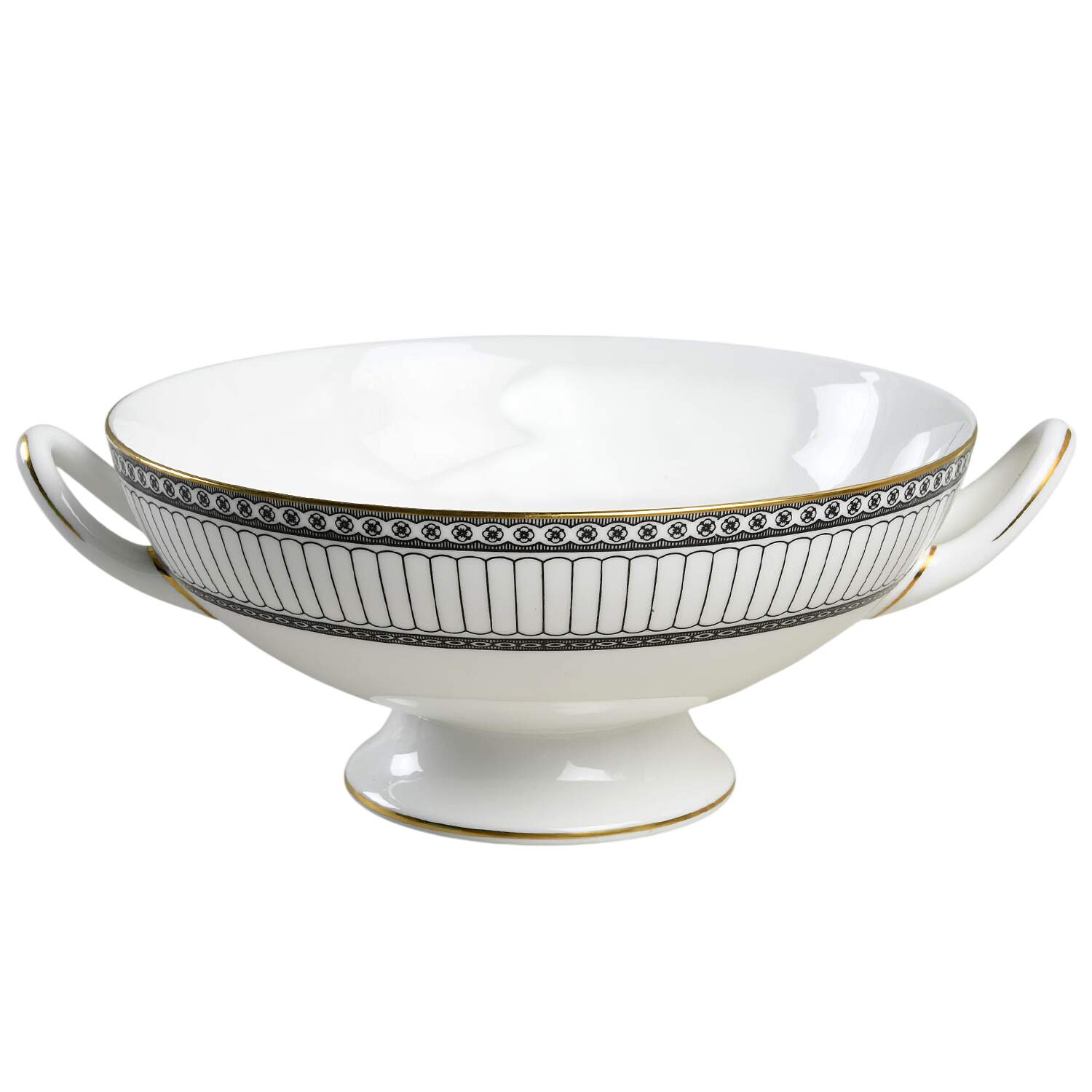 Colonnade Black Round Vegetable No Lid by Wedgwood-1
