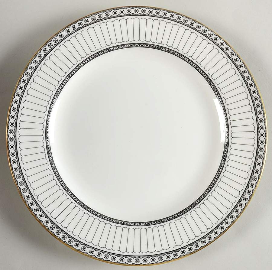 Colonnade Black Luncheon Plate by Wedgwood-1