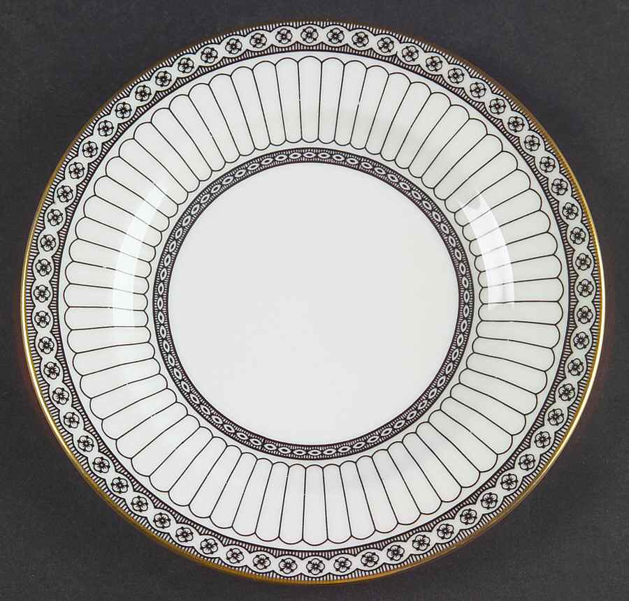 Colonnade Black Bread & Butter Plate by Wedgwood-1