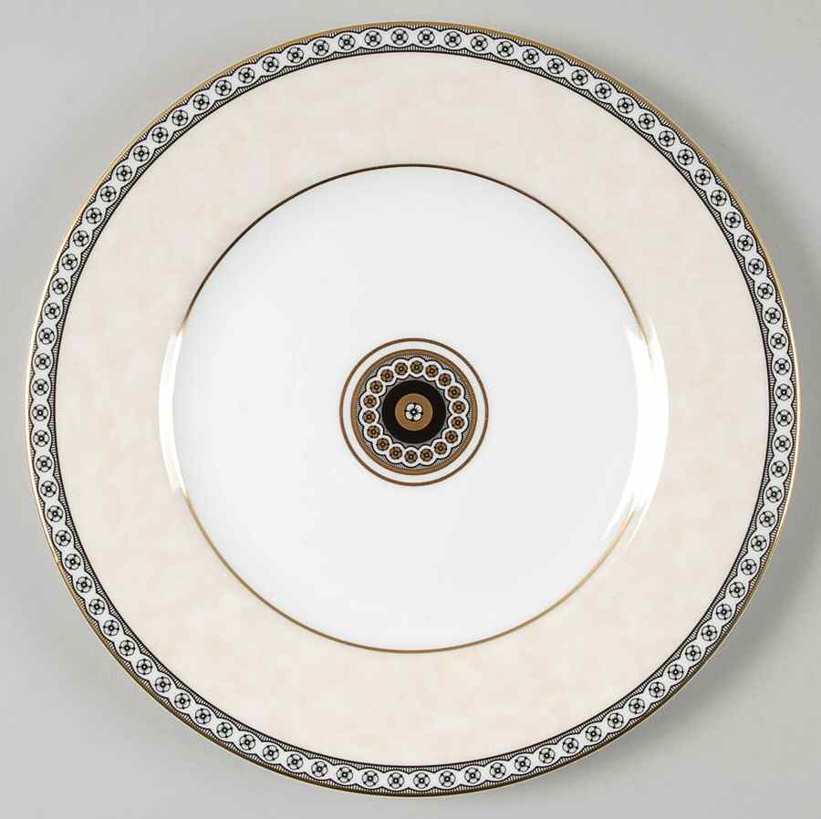 Colonnade Black Accent Salad Plate by Wedgwood-1