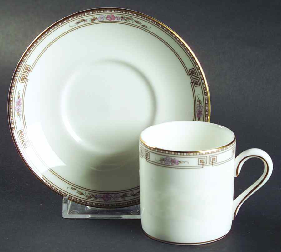 Colchester Bond Shape Demitasse Cup and Saucer Set by Wedgwood-1