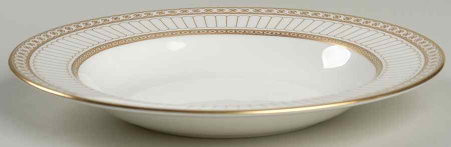 Colonnade Gold Rim Soup Bowl by Wedgwood-1