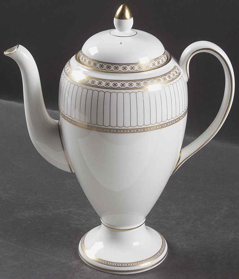Colonnade Gold Coffee Pot & Lid by Wedgwood-1