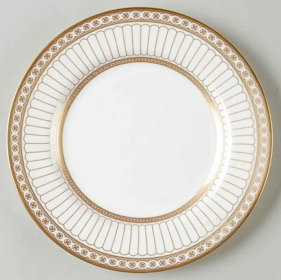 Colonnade Gold Dessert/Pie Plate by Wedgwood-1