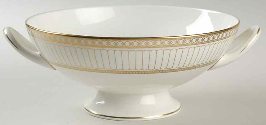 Colonnade Gold Round Vegetable No Lid by Wedgwood-1