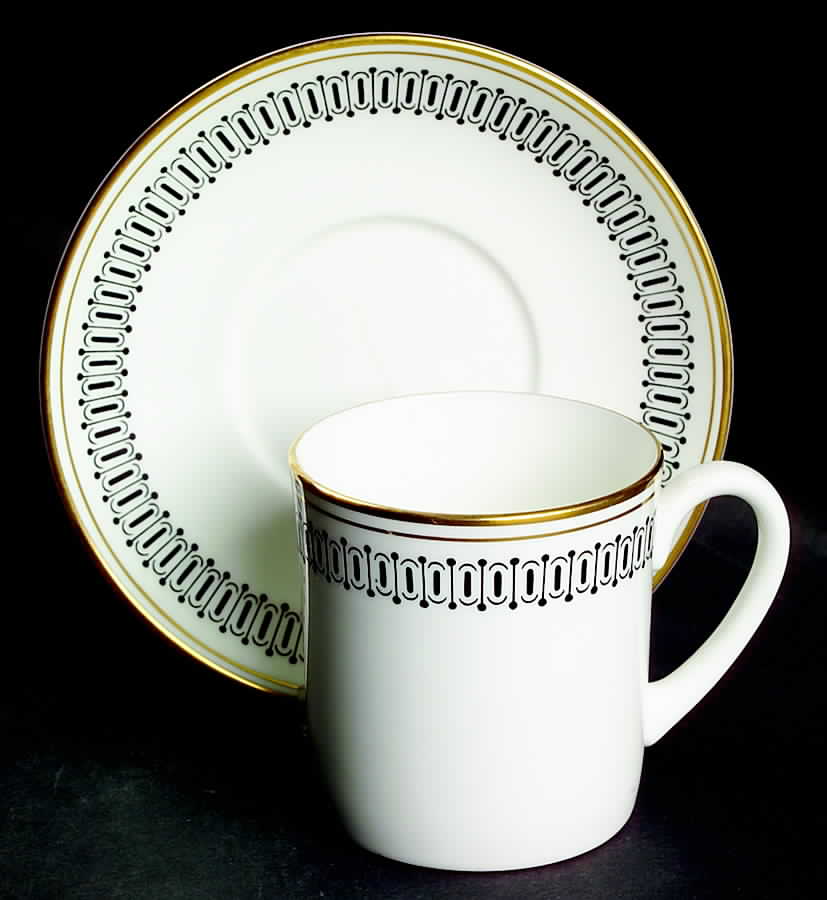 Colosseum Flat Cup & Saucer Set by Wedgwood-1