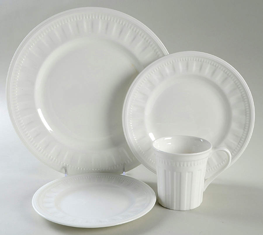 Colosseum (Whiteware) 4 Piece Place Setting by Wedgwood-1