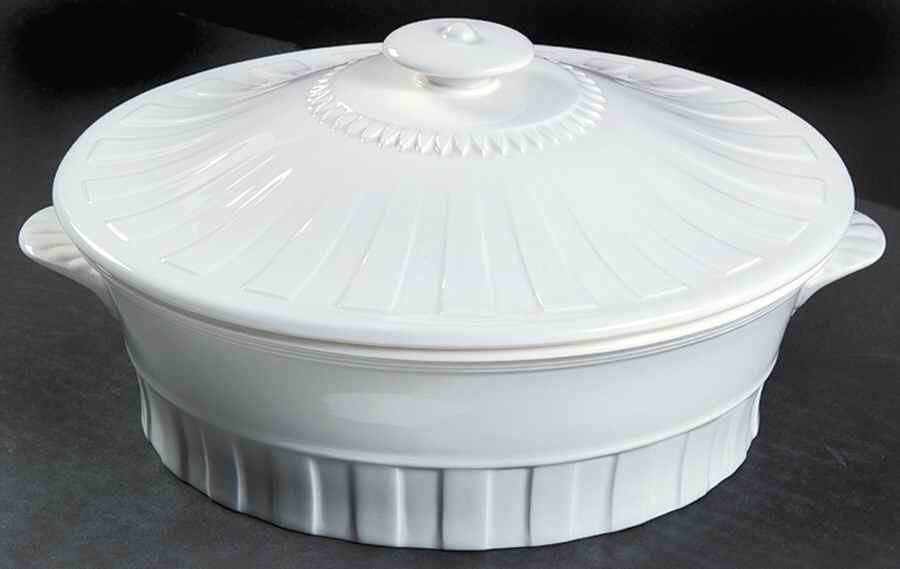 Colosseum (Whiteware) Oval Covered Vegetable by Wedgwood-1
