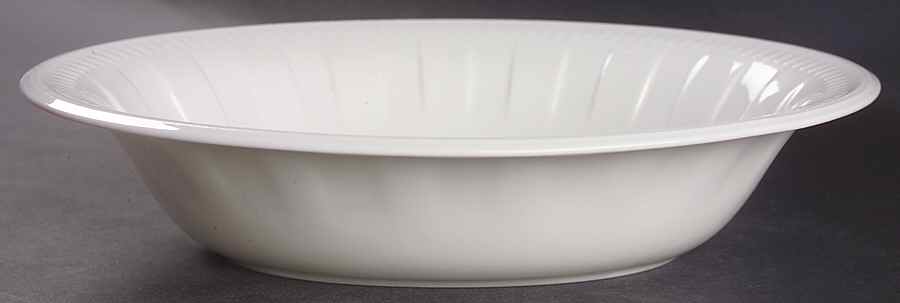 Colosseum (Whiteware) 9" Oval Vegetable Bowl by Wedgwood-1