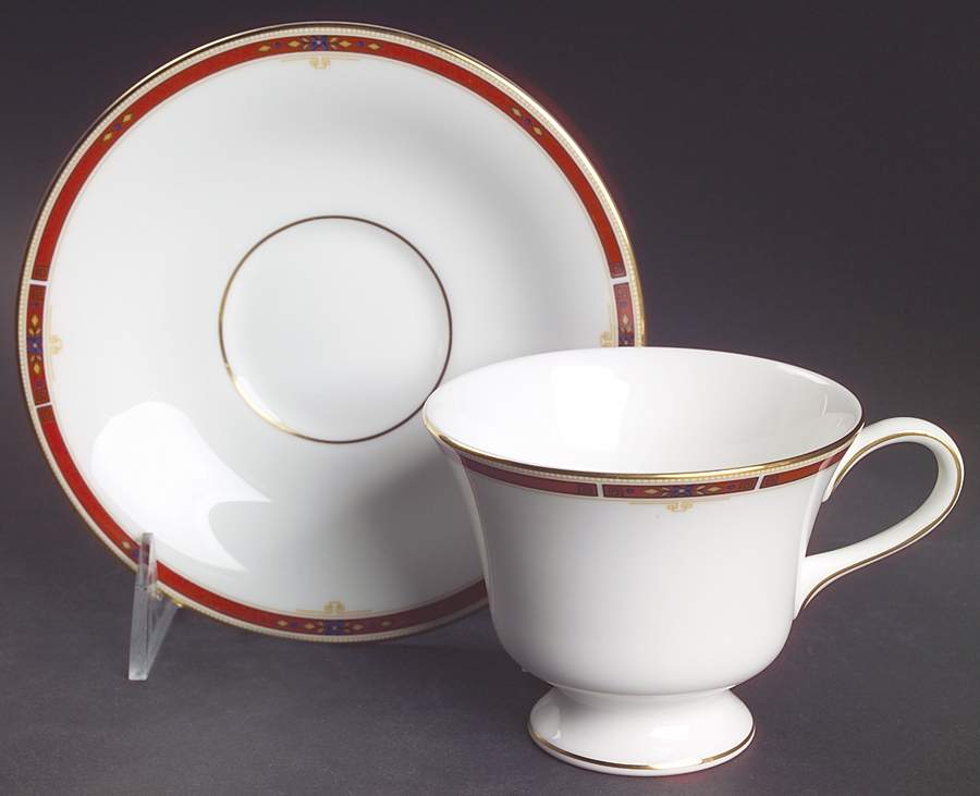 Colorado Victoria Shape Footed Cup & Saucer Set by Wedgwood-1