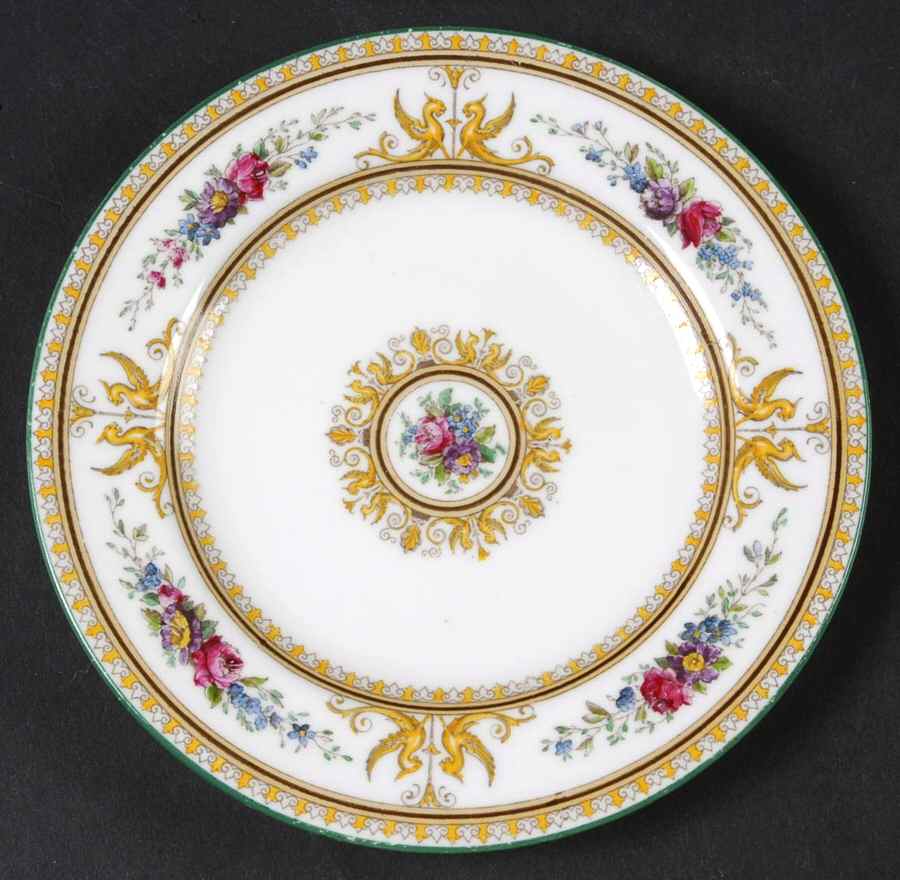 Columbia White (Yellow Border Accent) Bread & Butter Plate by Wedgwood-1