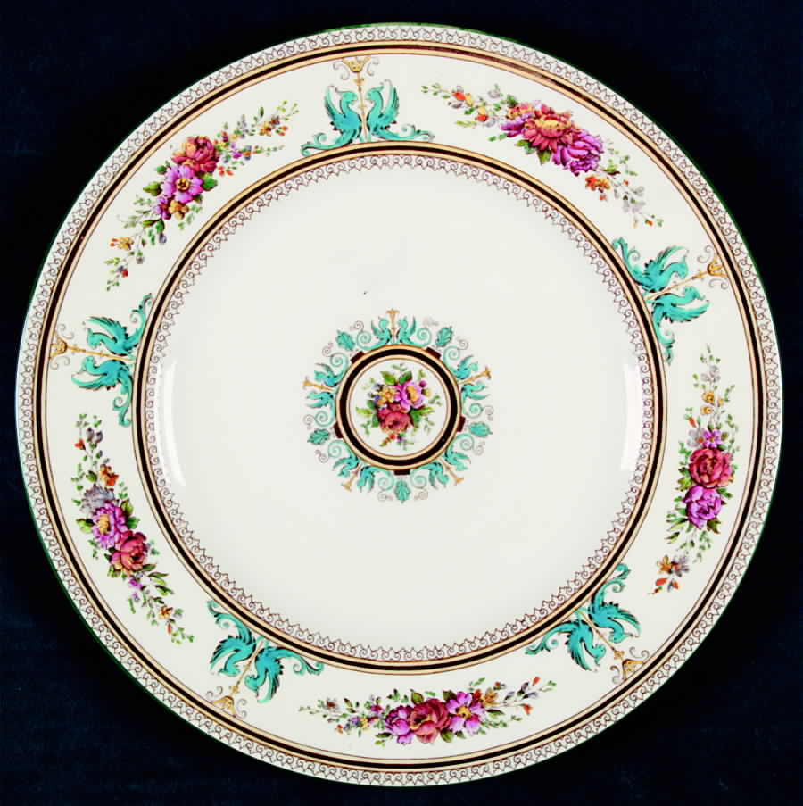 Columbia Ivory Body (Blue Griffons) Dinner Plate by Wedgwood-1