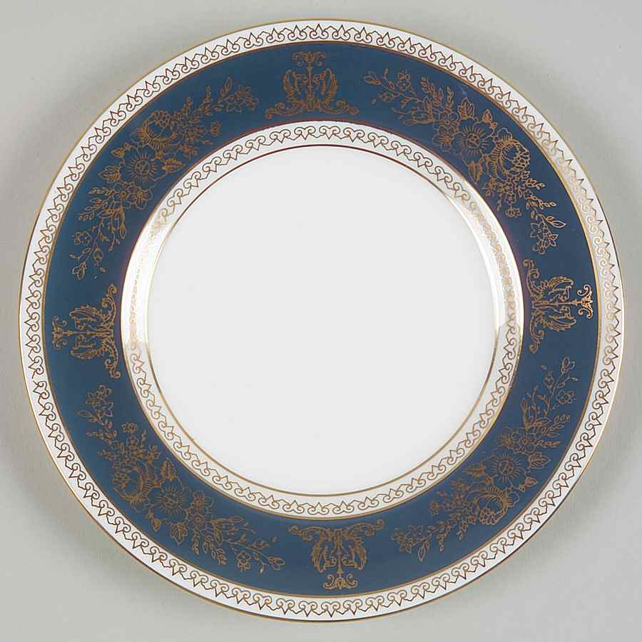 Columbia Blue & Gold Bread & Butter Plate by Wedgwood-1