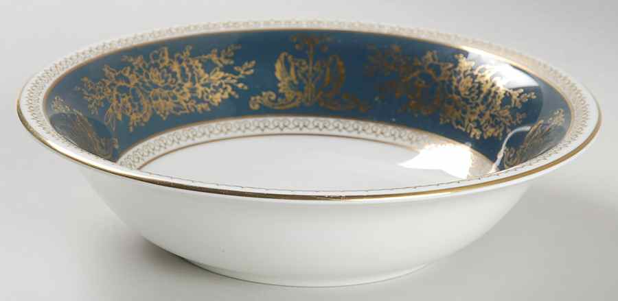 Columbia Blue & Gold Coupe Cereal Bowl by Wedgwood-1