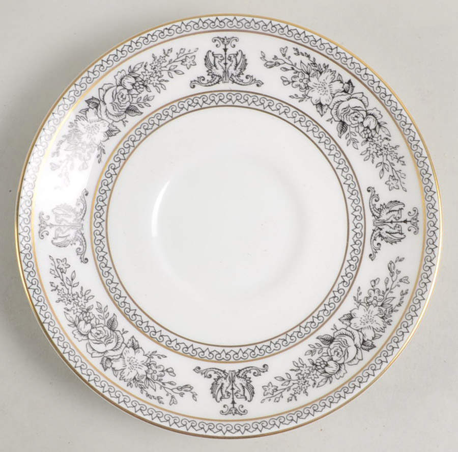 Columbia Black Saucer by Wedgwood-1