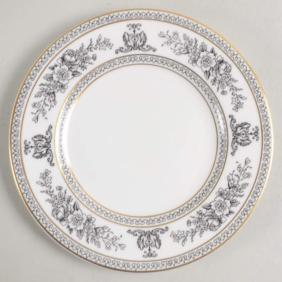 Columbia Black Bread & Butter Plate by Wedgwood-1