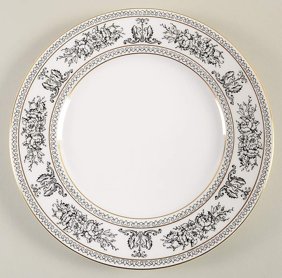 Columbia Black Luncheon Plate by Wedgwood-1