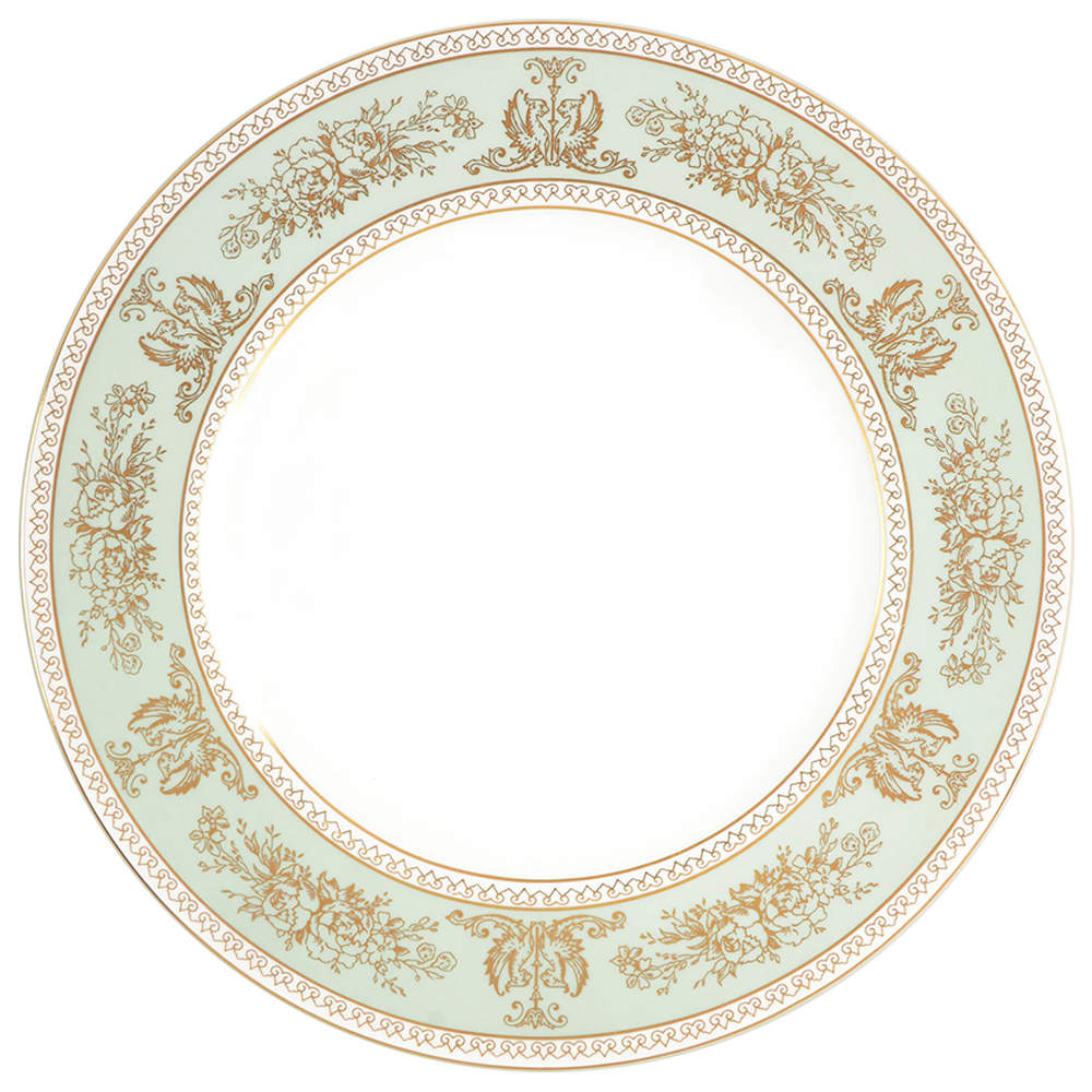 Columbia Sage Green Rim Dinner Plate by Wedgwood-1