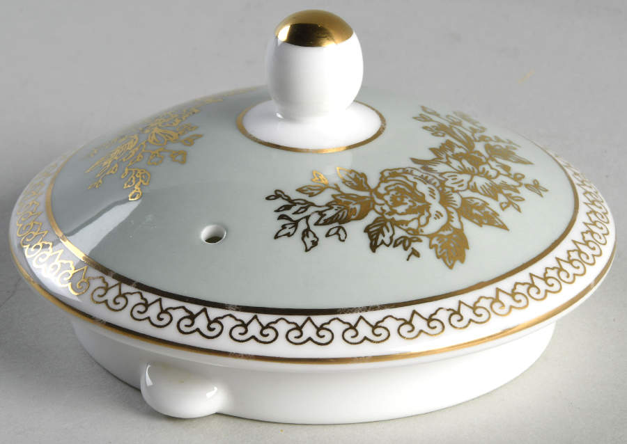 Columbia Sage Green Rim Lid for Teapot by Wedgwood-1