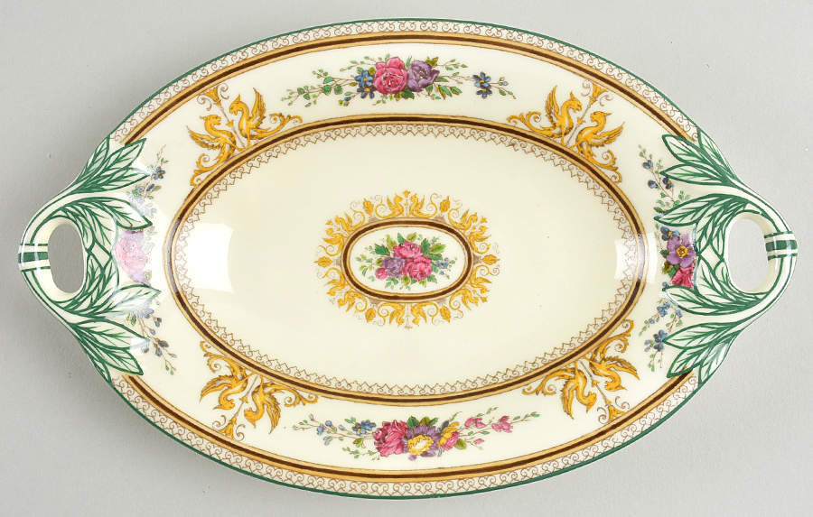 Columbia Ivory Body (Yellow Griffons) Relish by Wedgwood-1