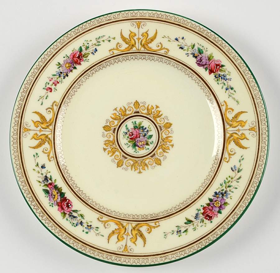 Columbia Ivory Body (Yellow Griffons) Bread & Butter Plate by Wedgwood-1