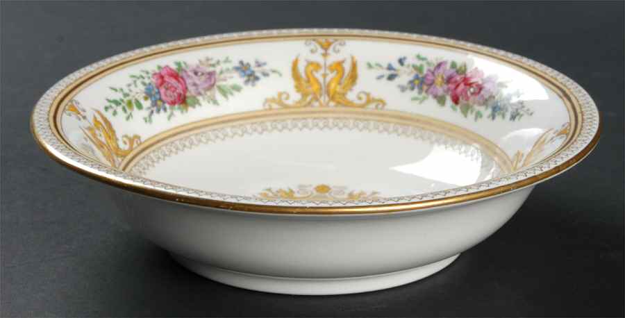 Columbia White (Gold Trim) Coupe Cereal Bowl by Wedgwood-1