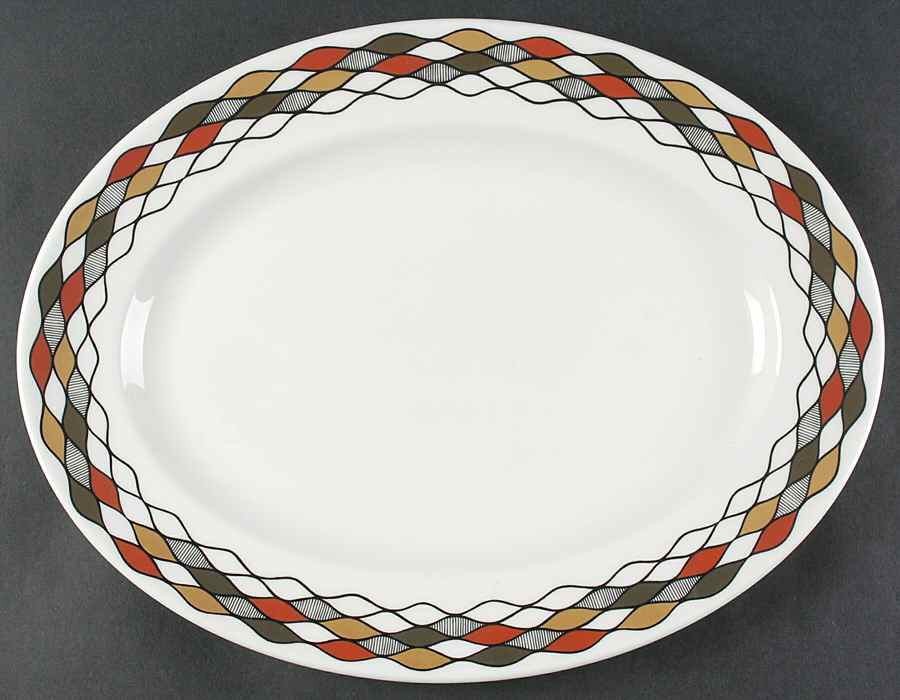 Columbine 15" Oval Serving Platter by Wedgwood-1