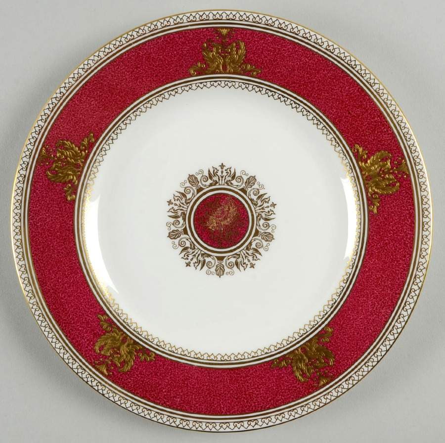 Columbia Powder Ruby (Rim and Center) Salad Plate by Wedgwood-1