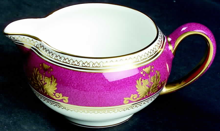 Columbia Powder Ruby (Rim and Center) 146 Shape Creamer by Wedgwood-1