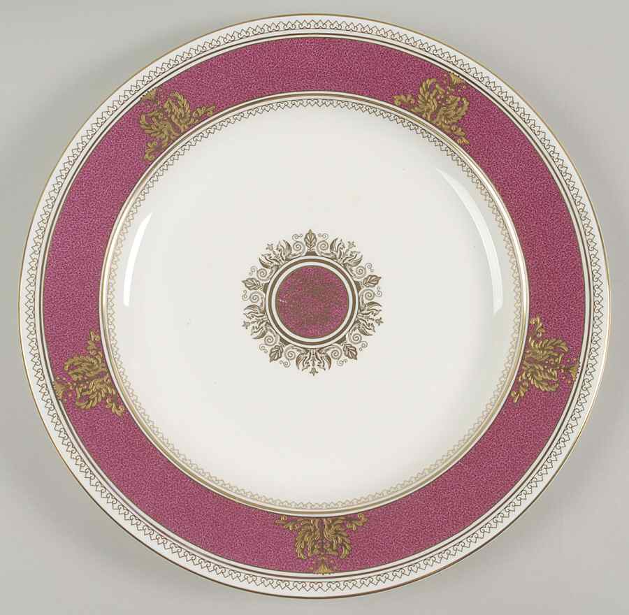 Columbia Powder Ruby (Rim and Center) 13" Chop Plate (Round Platter) by Wedgwood-1