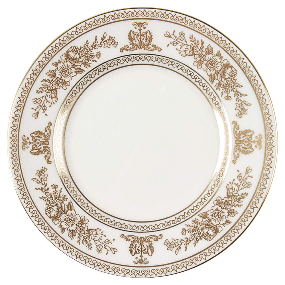 Columbia Gold (Gold Flowers, White Body) Bread & Butter Plate by Wedgwood-1