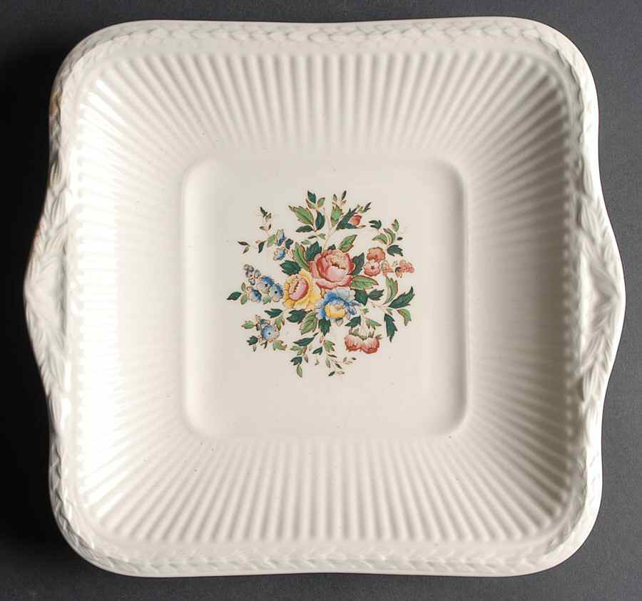 Conway Square Handled Cake Plate by Wedgwood-1
